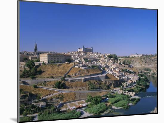 Panorama of the City Across the Rio Tajo (River Tagus), Toledo, Castilla-La Mancha, Spain, Europe-Ruth Tomlinson-Mounted Photographic Print