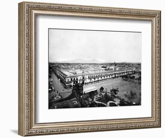 Panorama of the City of Mexico, 1893-John L Stoddard-Framed Giclee Print