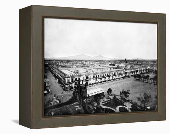 Panorama of the City of Mexico, 1893-John L Stoddard-Framed Premier Image Canvas