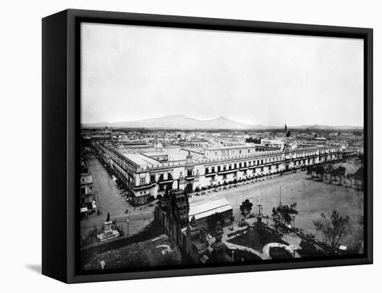 Panorama of the City of Mexico, 1893-John L Stoddard-Framed Premier Image Canvas