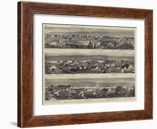 Panorama of the Diamond Fields, Vaal River, South Africa-null-Framed Giclee Print