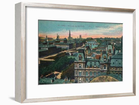 Panorama of the Eight Bridges, Paris, c1920-Unknown-Framed Giclee Print