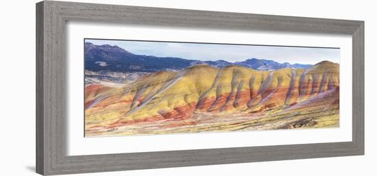 Panorama Of The Painted Hills In The John Day Fossil Beds National Monument In Eastern Oregon-Ben Herndon-Framed Photographic Print