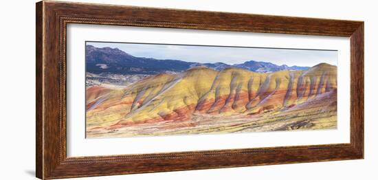 Panorama Of The Painted Hills In The John Day Fossil Beds National Monument In Eastern Oregon-Ben Herndon-Framed Photographic Print