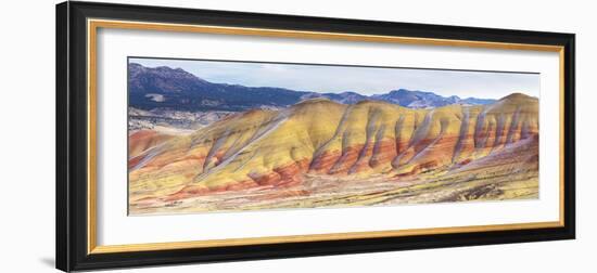 Panorama Of The Painted Hills In The John Day Fossil Beds National Monument In Eastern Oregon-Ben Herndon-Framed Photographic Print