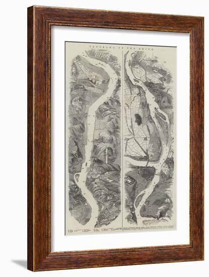 Panorama of the Rhine-null-Framed Giclee Print