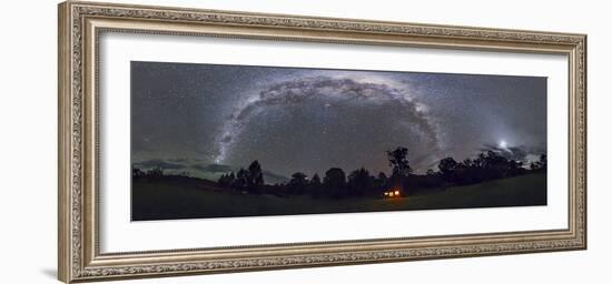 Panorama of the Southern Night Sky in Australia-Stocktrek Images-Framed Photographic Print
