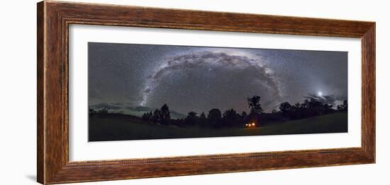 Panorama of the Southern Night Sky in Australia-Stocktrek Images-Framed Photographic Print