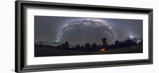 Panorama of the Southern Night Sky in Australia-Stocktrek Images-Framed Photographic Print