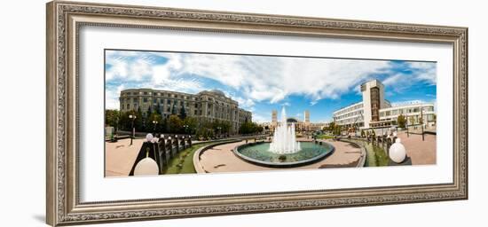 Panorama of the Station Square in Kharkiv, Ukraine, Europe-Mykola Iegorov-Framed Photographic Print