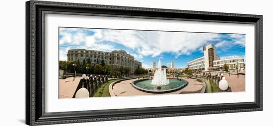 Panorama of the Station Square in Kharkiv, Ukraine, Europe-Mykola Iegorov-Framed Photographic Print