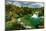 Panorama of Waterfalls in Krka National Park, Croatia-Lamarinx-Mounted Photographic Print