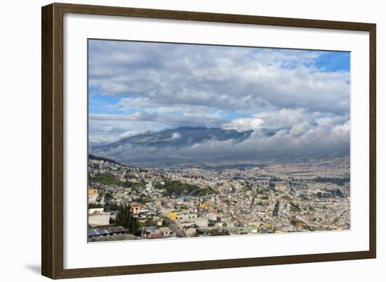 Panorama over Quito, Pichincha Province, Ecuador, South America-Gabrielle and Michael Therin-Weise-Framed Photographic Print