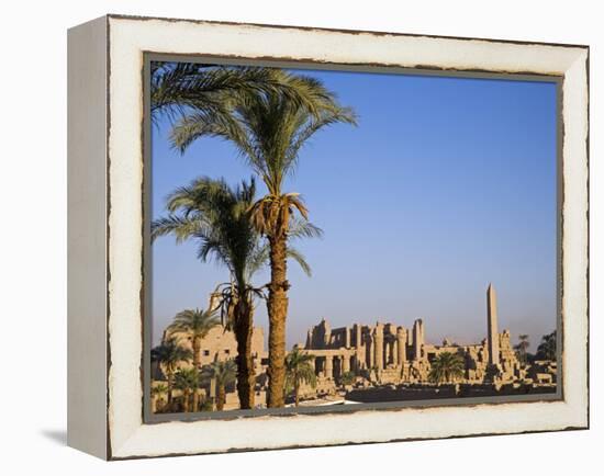 Panorama over the Sprawling Ruins of Karnak Temple, Luxor-Julian Love-Framed Premier Image Canvas