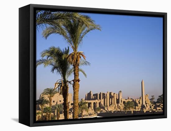 Panorama over the Sprawling Ruins of Karnak Temple, Luxor-Julian Love-Framed Premier Image Canvas