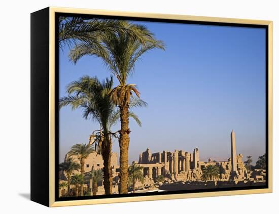 Panorama over the Sprawling Ruins of Karnak Temple, Luxor-Julian Love-Framed Premier Image Canvas