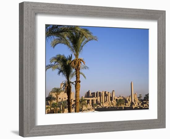 Panorama over the Sprawling Ruins of Karnak Temple, Luxor-Julian Love-Framed Photographic Print