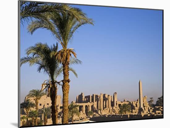 Panorama over the Sprawling Ruins of Karnak Temple, Luxor-Julian Love-Mounted Photographic Print