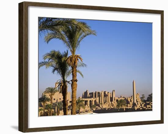 Panorama over the Sprawling Ruins of Karnak Temple, Luxor-Julian Love-Framed Photographic Print