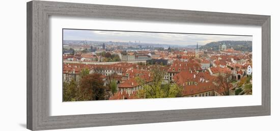 Panorama. Roofs. Cityscape. View from Prague Castle. Prague. Czech Republic-Tom Norring-Framed Photographic Print