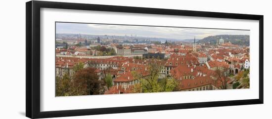 Panorama. Roofs. Cityscape. View from Prague Castle. Prague. Czech Republic-Tom Norring-Framed Photographic Print