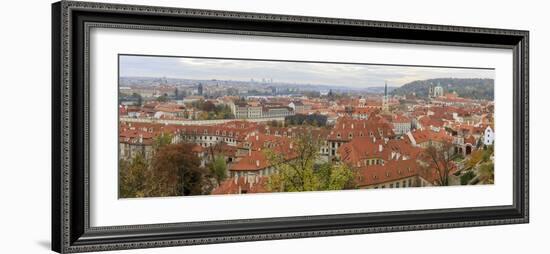 Panorama. Roofs. Cityscape. View from Prague Castle. Prague. Czech Republic-Tom Norring-Framed Photographic Print
