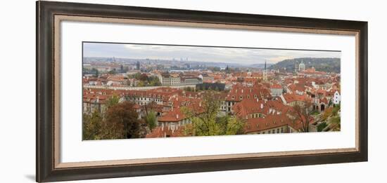 Panorama. Roofs. Cityscape. View from Prague Castle. Prague. Czech Republic-Tom Norring-Framed Photographic Print