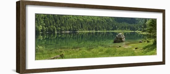 Panorama scenery, Gosausee, mountain lake, spring-David & Micha Sheldon-Framed Photographic Print