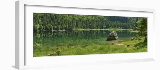 Panorama scenery, Gosausee, mountain lake, spring-David & Micha Sheldon-Framed Photographic Print