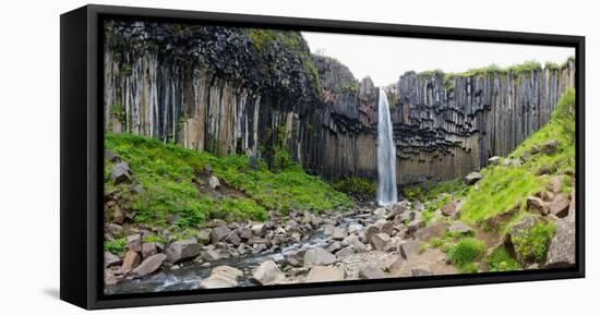 Panorama, Skaftafell National Park, Svartifoss-Catharina Lux-Framed Premier Image Canvas