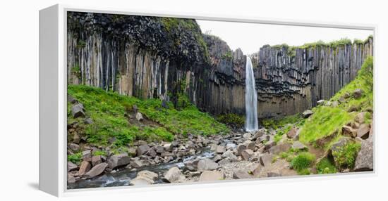 Panorama, Skaftafell National Park, Svartifoss-Catharina Lux-Framed Premier Image Canvas