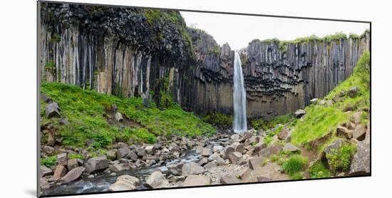 Panorama, Skaftafell National Park, Svartifoss-Catharina Lux-Mounted Photographic Print