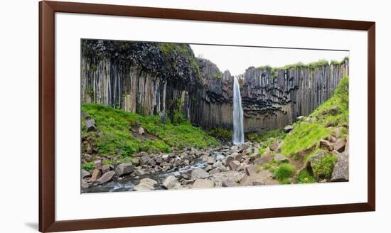 Panorama, Skaftafell National Park, Svartifoss-Catharina Lux-Framed Premium Photographic Print