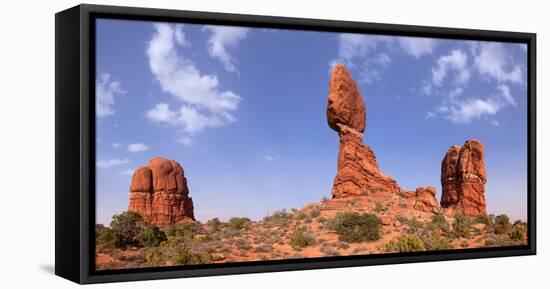 Panorama, USA, Arches National Park, Balanced Rock-Catharina Lux-Framed Premier Image Canvas