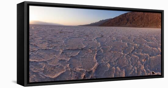 Panorama, USA, Death Valley National Park, Bad Water-Catharina Lux-Framed Premier Image Canvas