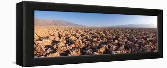 Panorama, USA, Death Valley National Park, Devil's Golf Course-Catharina Lux-Framed Premier Image Canvas