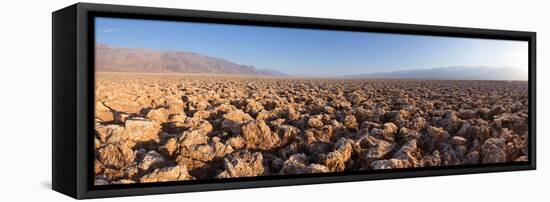 Panorama, USA, Death Valley National Park, Devil's Golf Course-Catharina Lux-Framed Premier Image Canvas