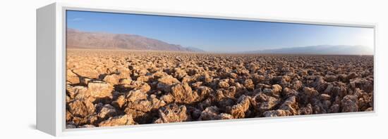 Panorama, USA, Death Valley National Park, Devil's Golf Course-Catharina Lux-Framed Premier Image Canvas