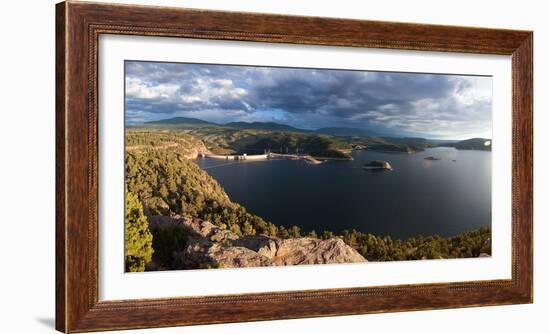 Panorama, USA, Flaming Gorge Nationwide Recreation Area-Catharina Lux-Framed Photographic Print