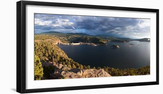 Panorama, USA, Flaming Gorge Nationwide Recreation Area-Catharina Lux-Framed Photographic Print