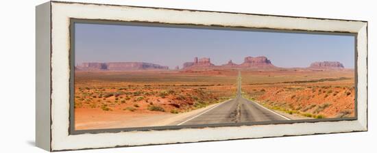 Panorama, USA, Monument Valley, Highway-Catharina Lux-Framed Premier Image Canvas