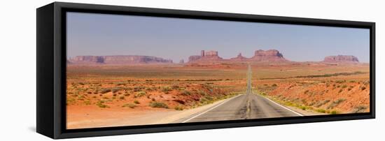 Panorama, USA, Monument Valley, Highway-Catharina Lux-Framed Premier Image Canvas