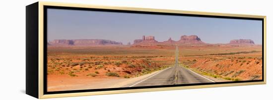 Panorama, USA, Monument Valley, Highway-Catharina Lux-Framed Premier Image Canvas