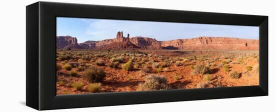 Panorama, USA, Valley of the Gods-Catharina Lux-Framed Premier Image Canvas