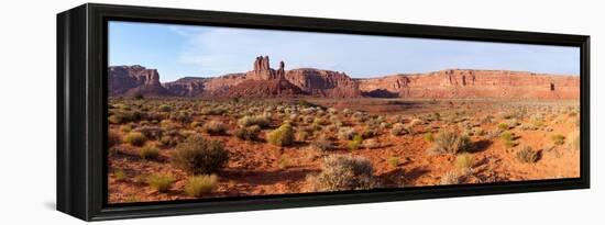 Panorama, USA, Valley of the Gods-Catharina Lux-Framed Premier Image Canvas