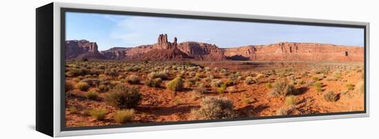 Panorama, USA, Valley of the Gods-Catharina Lux-Framed Premier Image Canvas