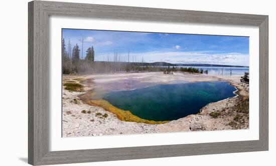 Panorama, USA, Yellowstone National Park, Black Pool-Catharina Lux-Framed Photographic Print