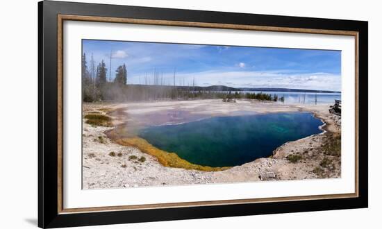 Panorama, USA, Yellowstone National Park, Black Pool-Catharina Lux-Framed Photographic Print