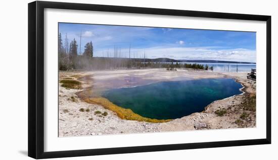 Panorama, USA, Yellowstone National Park, Black Pool-Catharina Lux-Framed Photographic Print