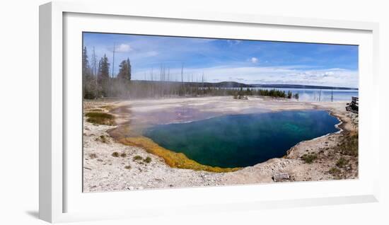 Panorama, USA, Yellowstone National Park, Black Pool-Catharina Lux-Framed Photographic Print